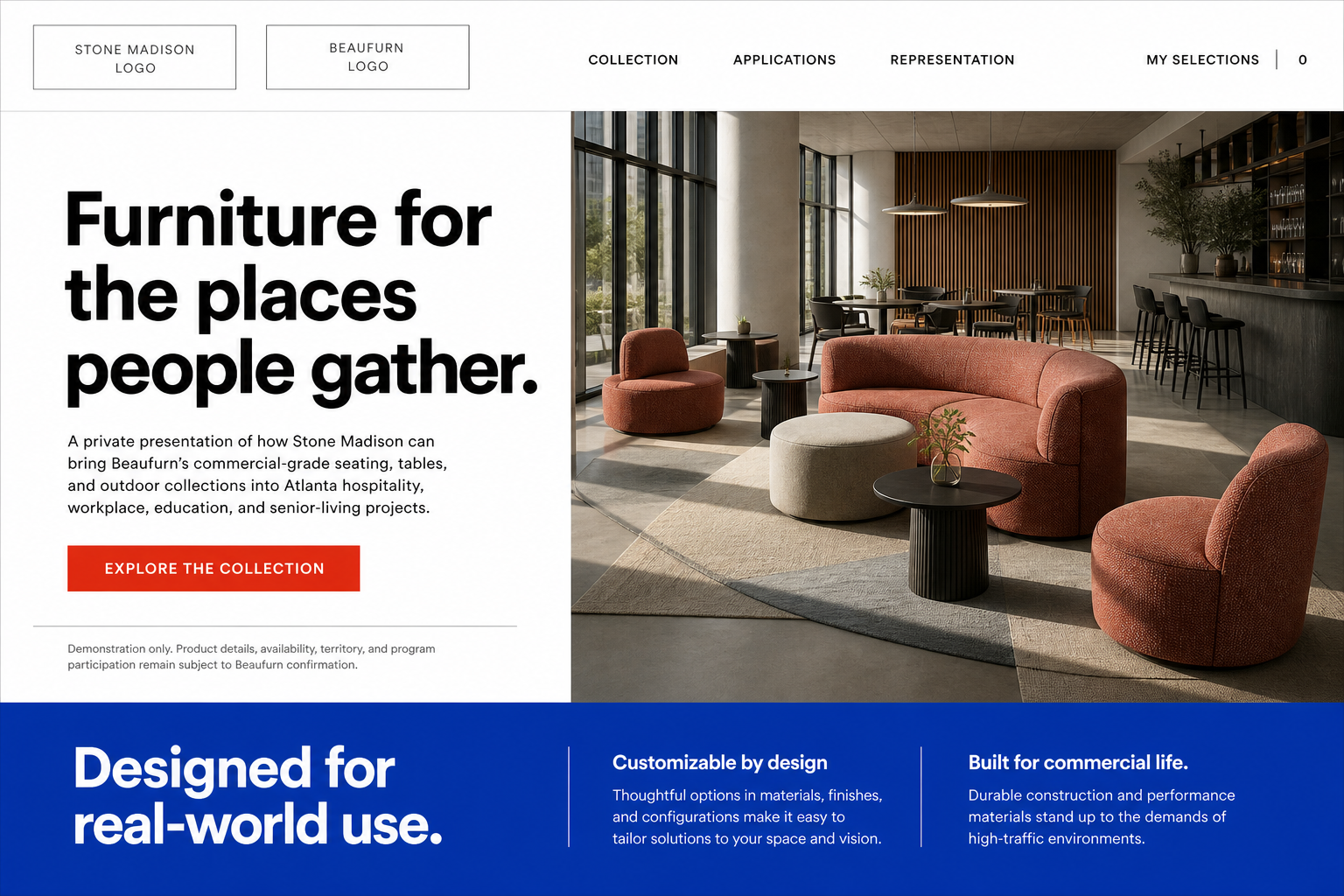 Beaufurn private contract-furniture representation preview