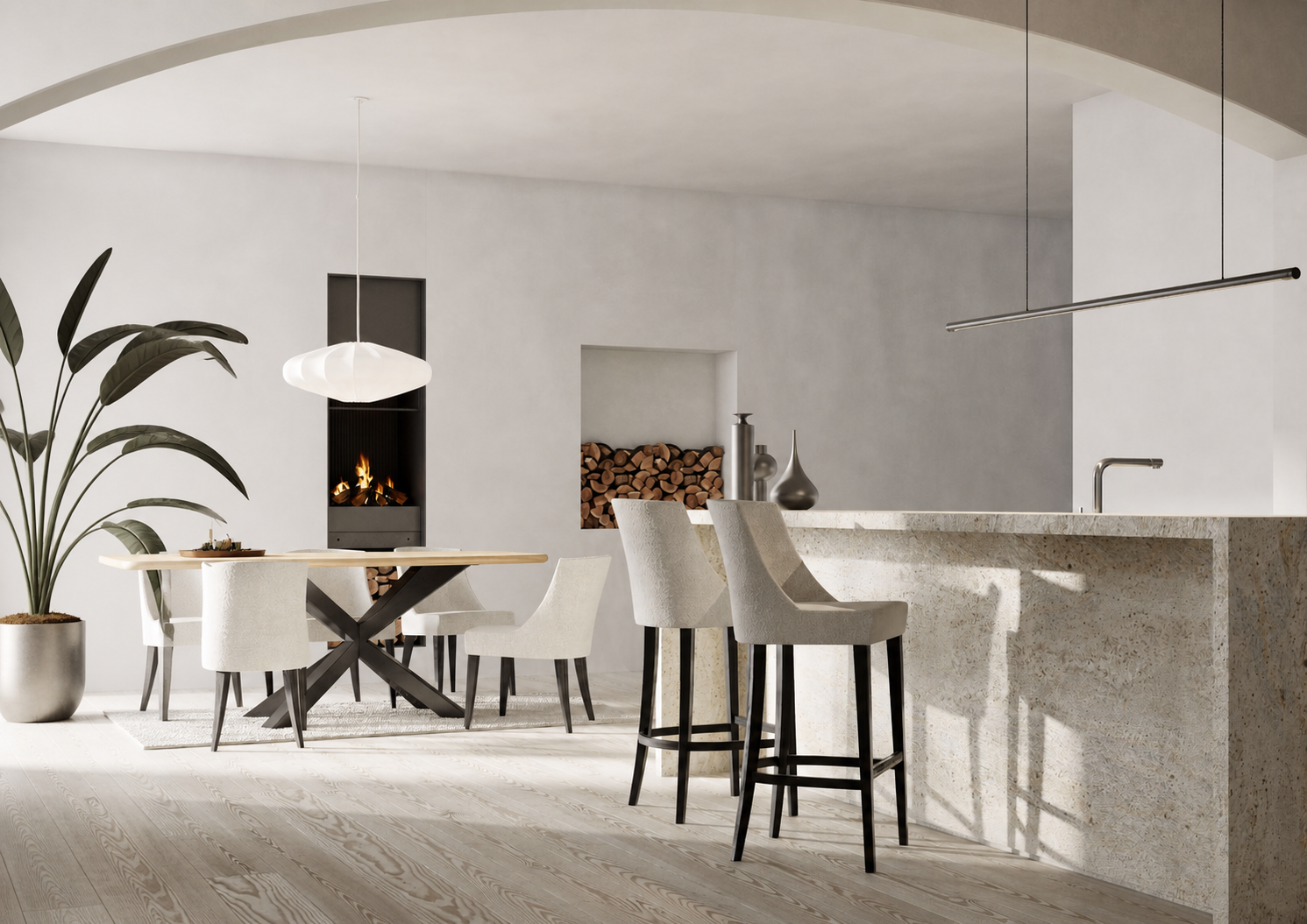 Sarizza dining furniture in a modern interior