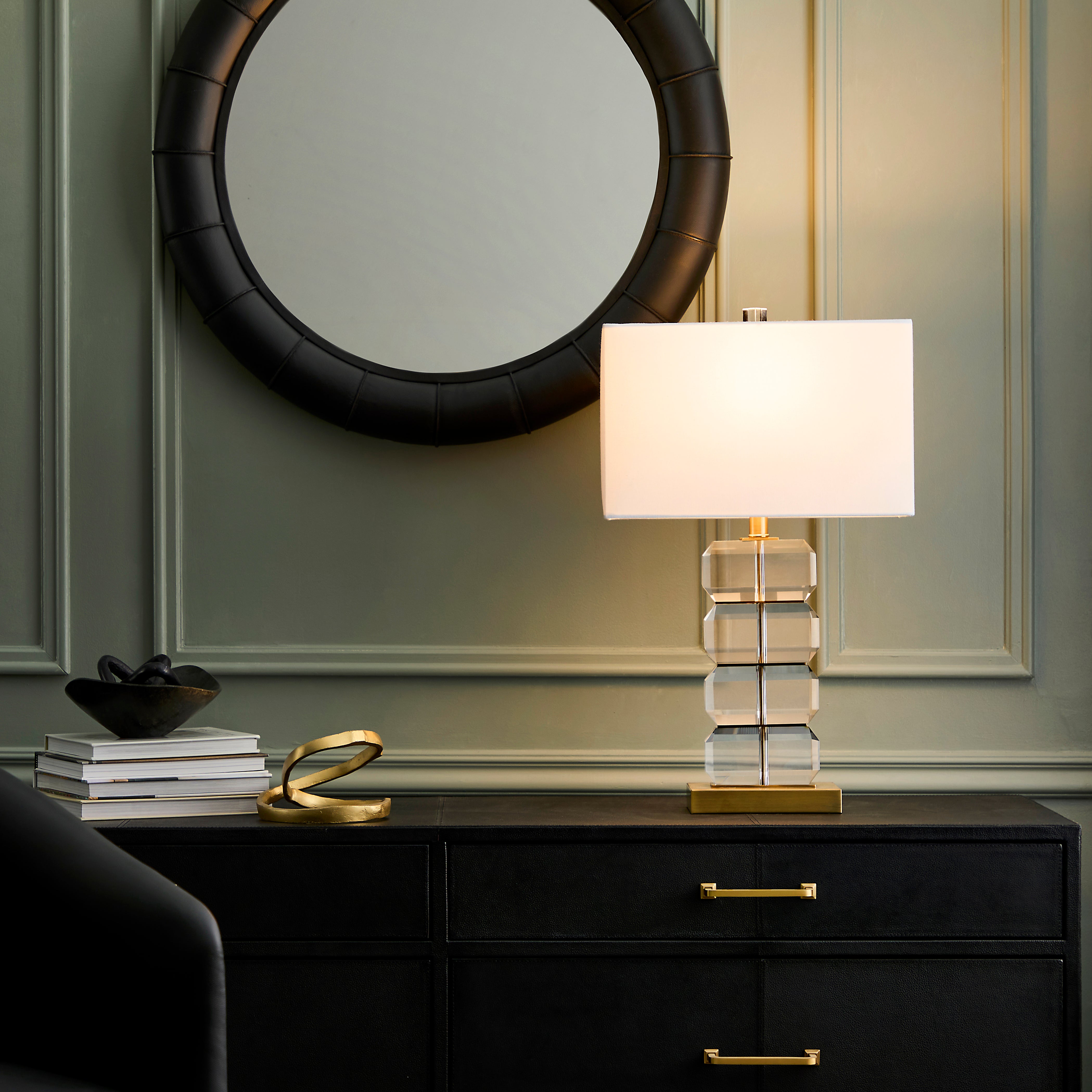 Couture Barington table lamp in a room vignette