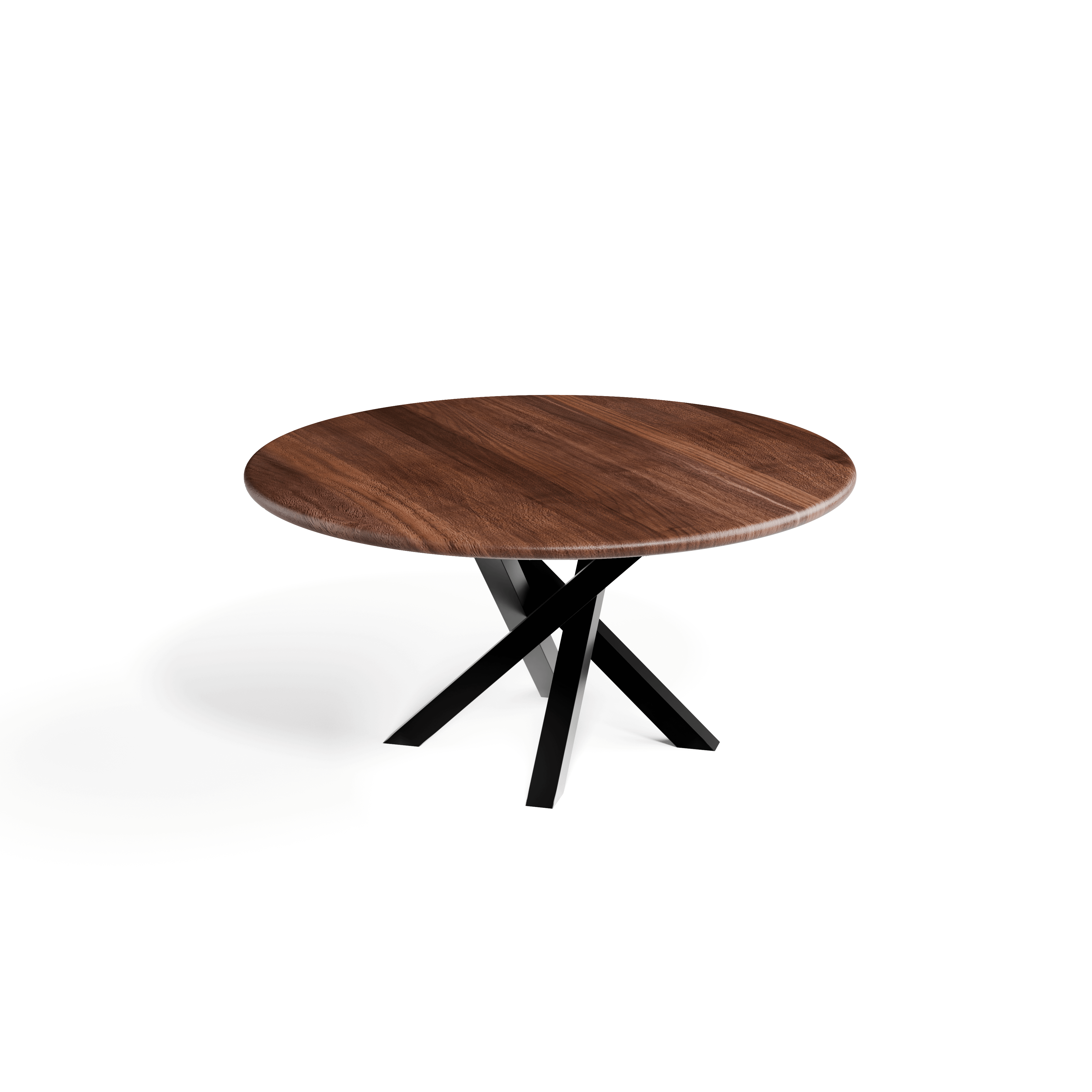 Walnut Circular Dining Table — view or finish 9