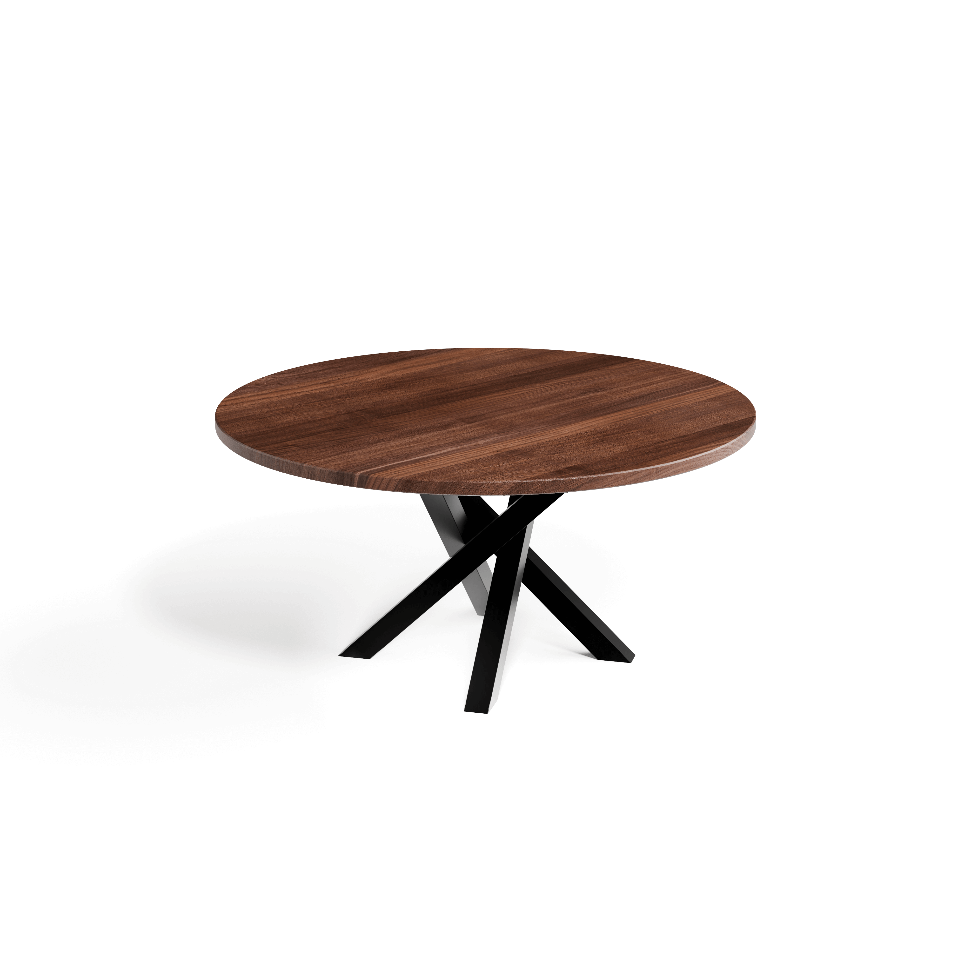 Walnut Circular Dining Table — view or finish 8