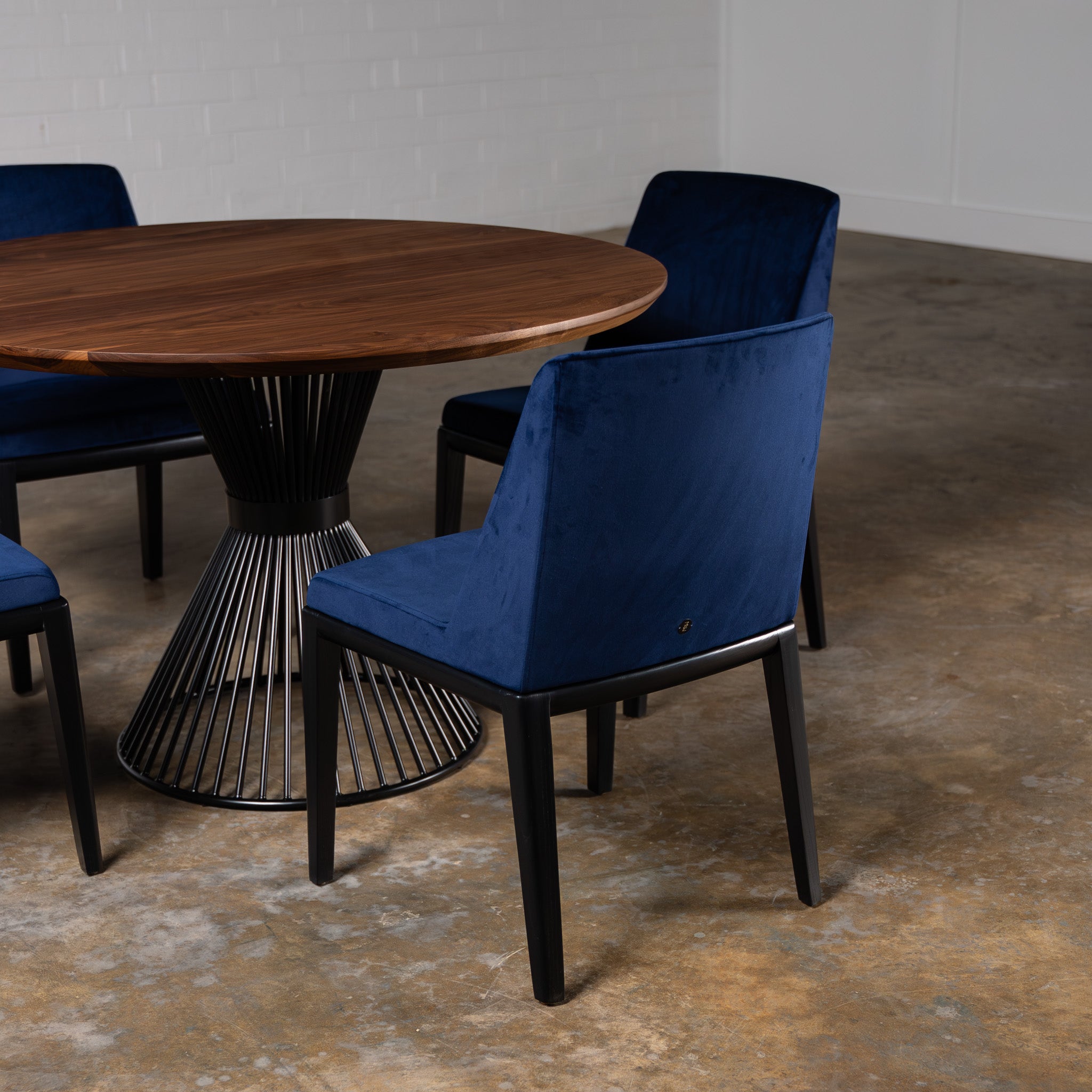 Walnut Circular Dining Table (Quick Ship) — view or finish 5