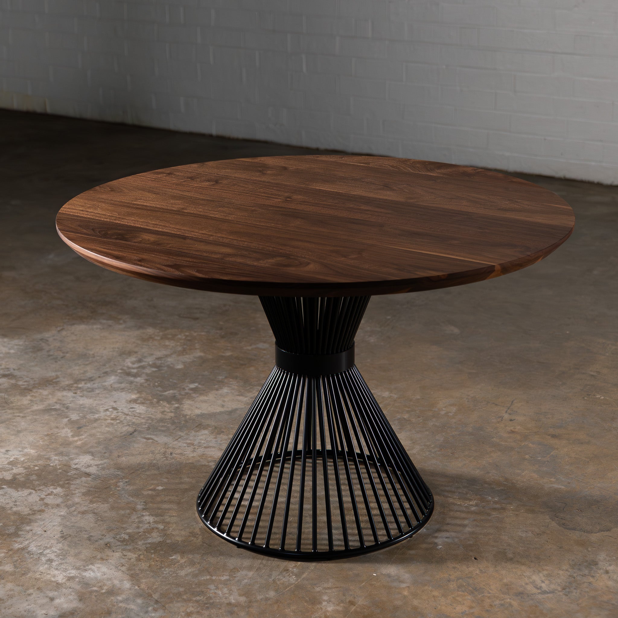 Walnut Circular Dining Table (Quick Ship) — view or finish 13