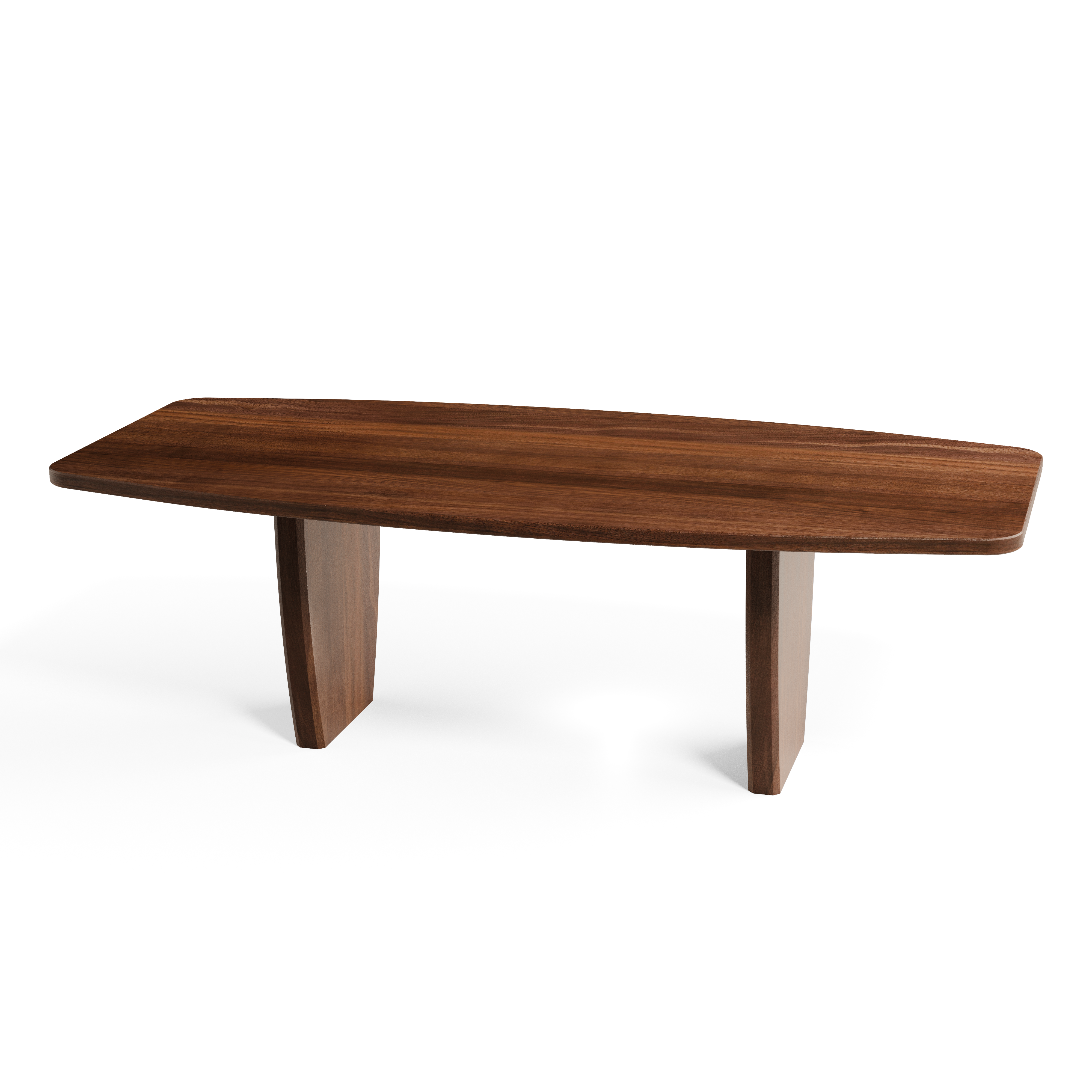 Walnut Danish Oval Dining Table — view or finish 10