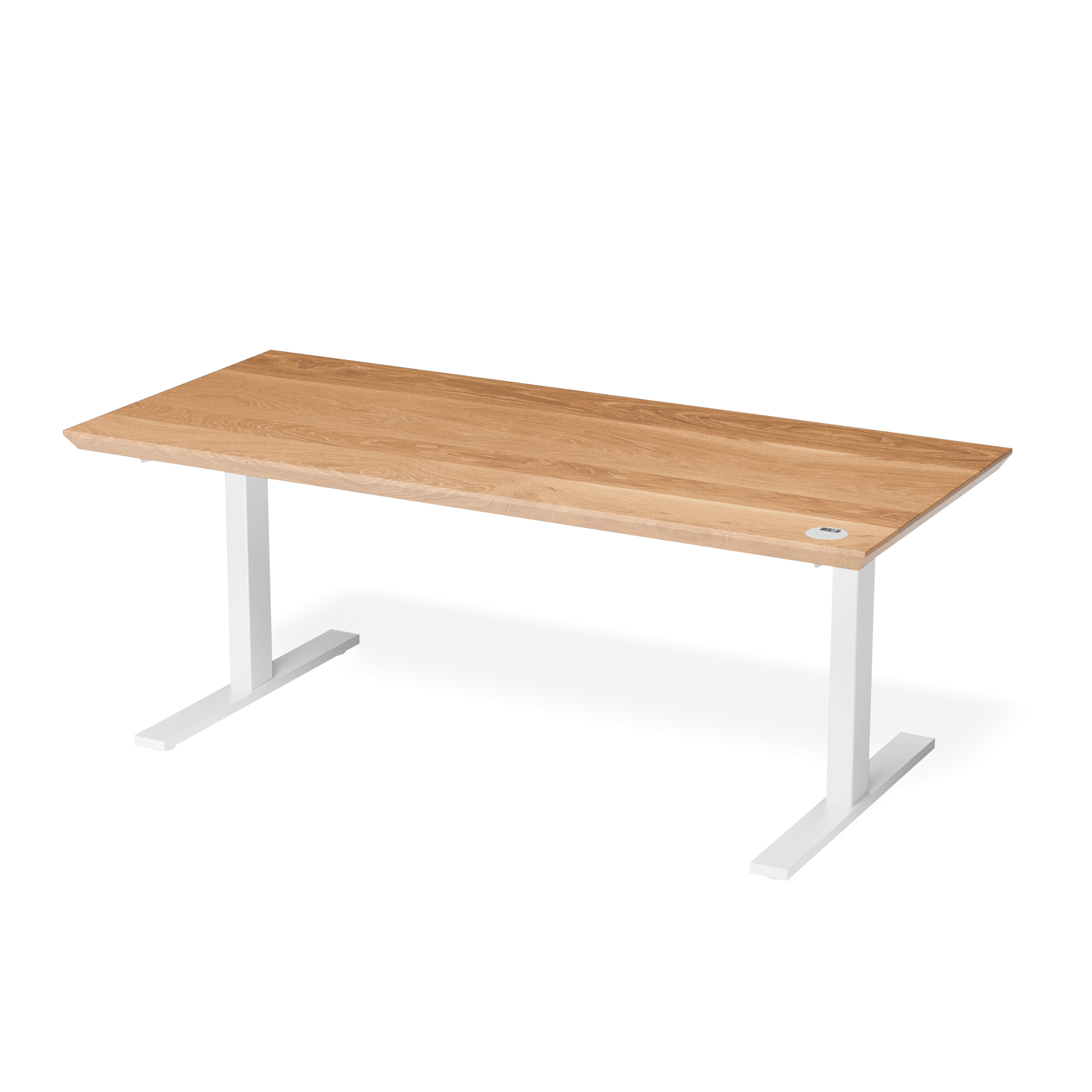 Oak Leto Height Adjustable Desk — view or finish 6