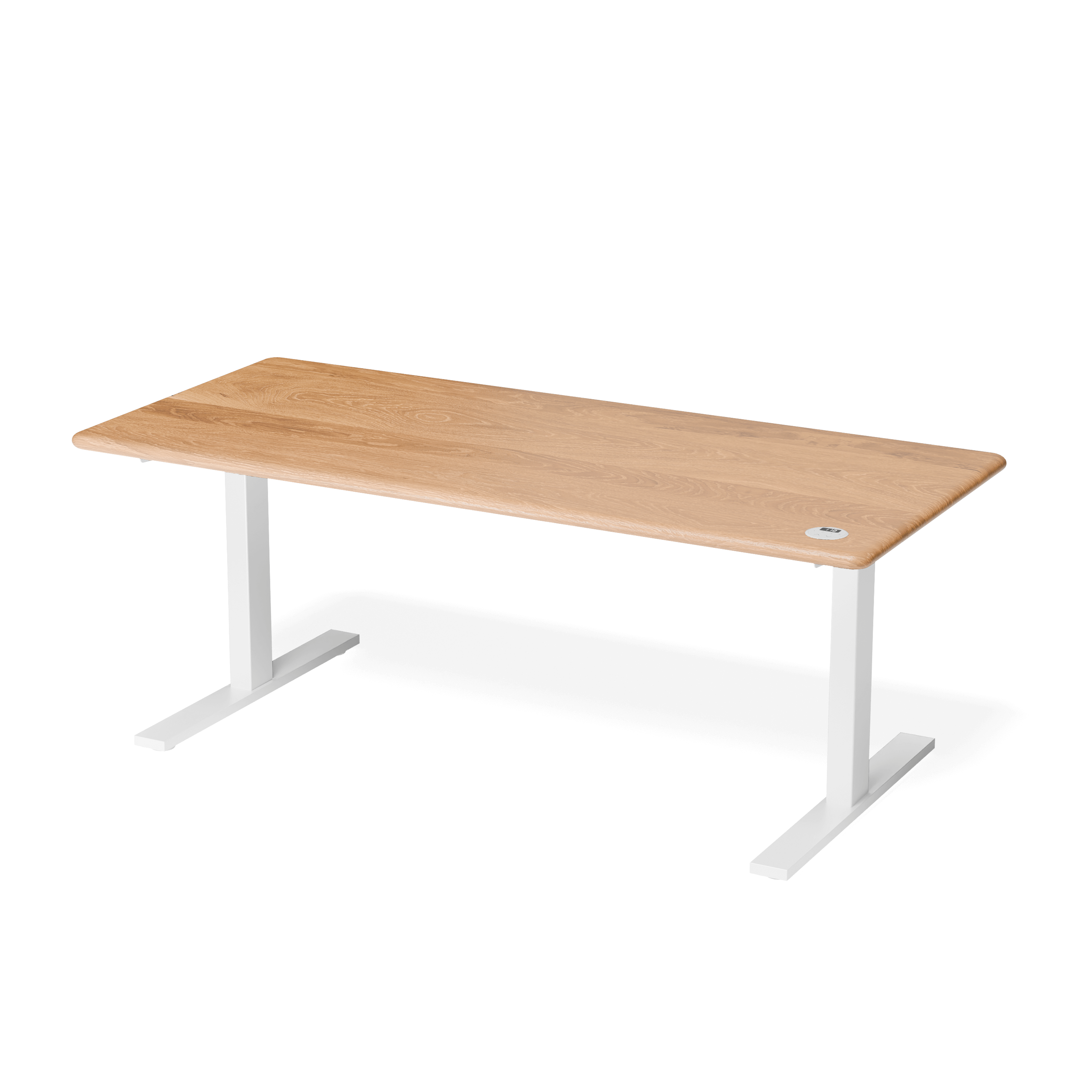 Oak Leto Height Adjustable Desk — view or finish 5