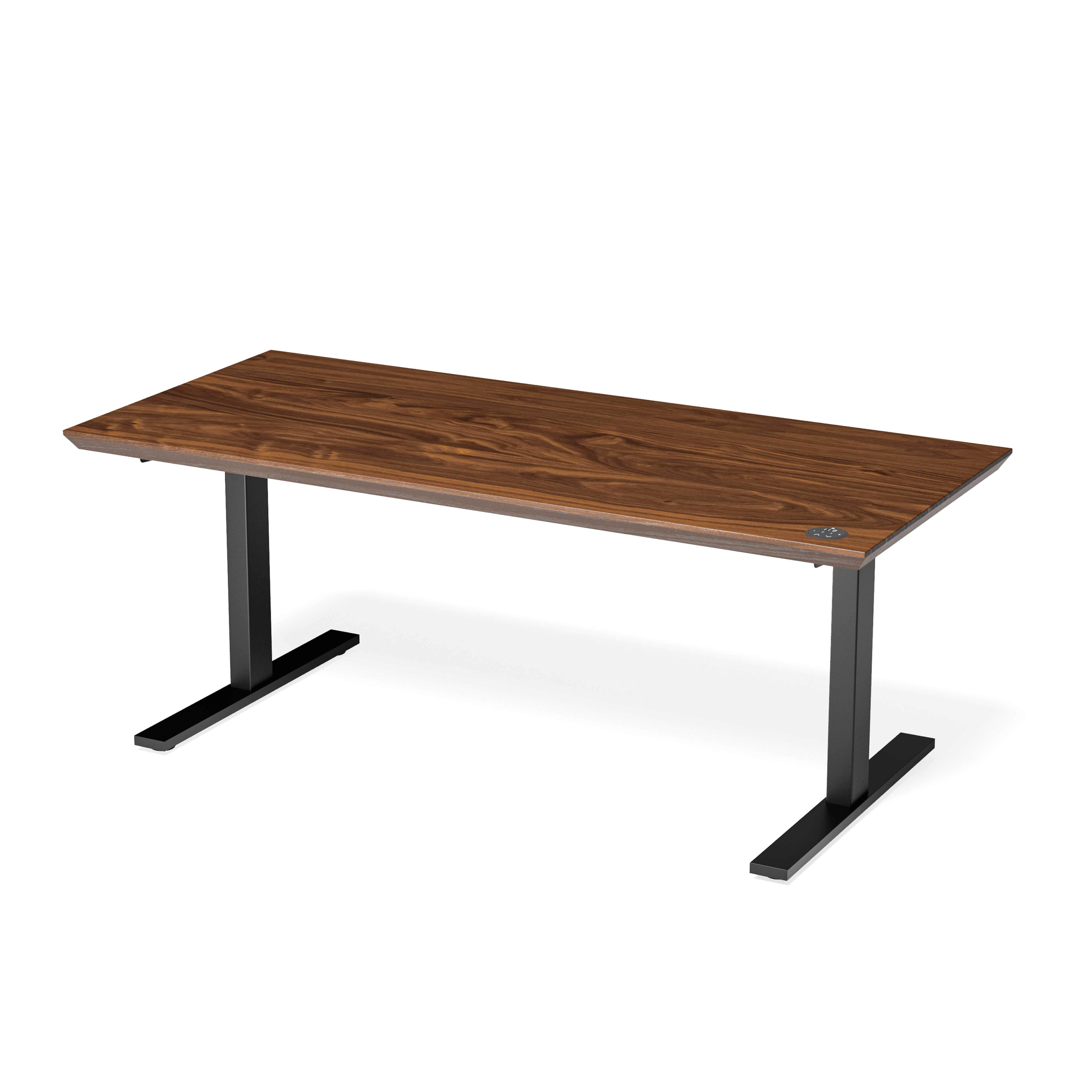 Walnut Leto Height Adjustable Desk — view or finish 5