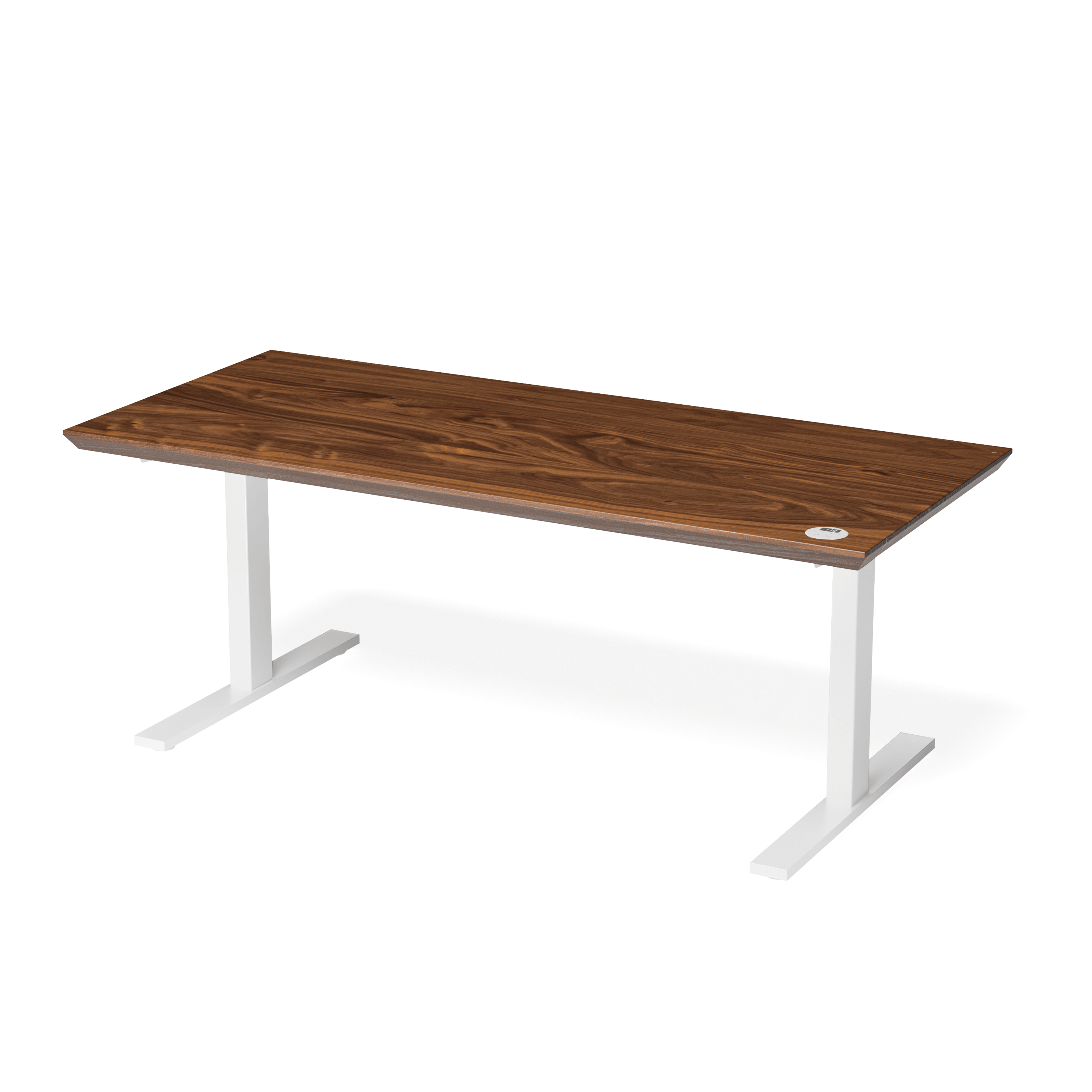 Walnut Leto Height Adjustable Desk — view or finish 6