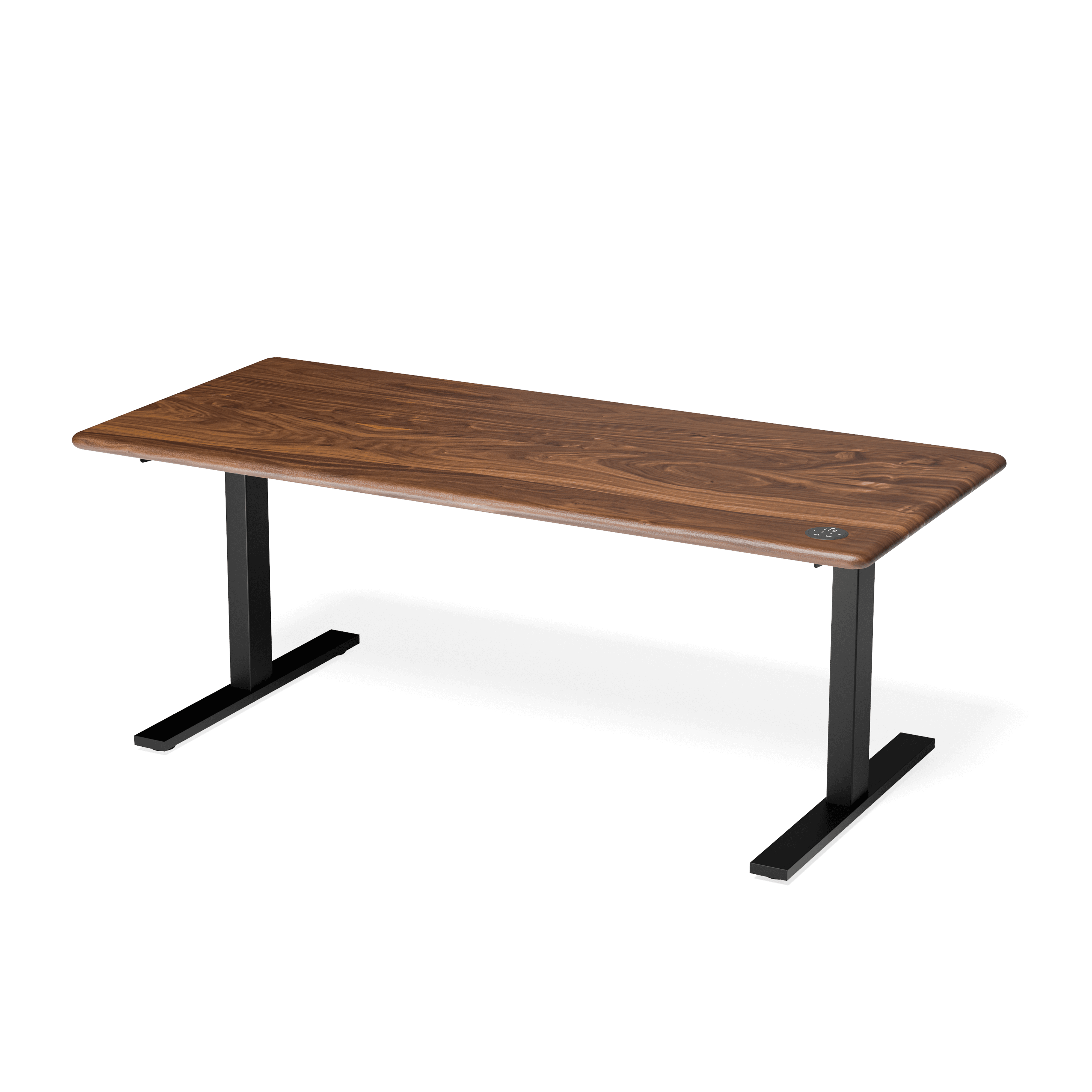 Walnut Leto Height Adjustable Desk — view or finish 3