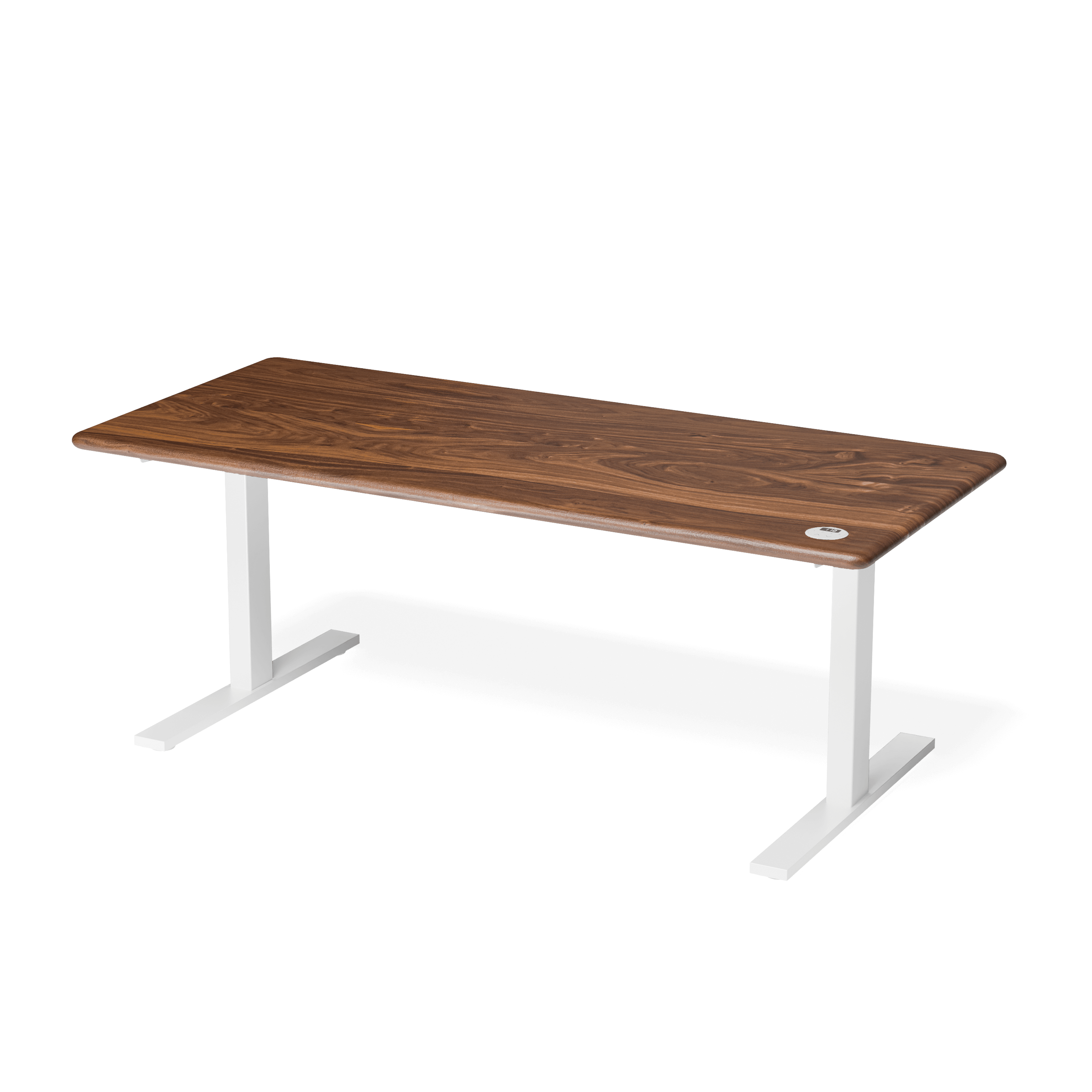 Walnut Leto Height Adjustable Desk — view or finish 4
