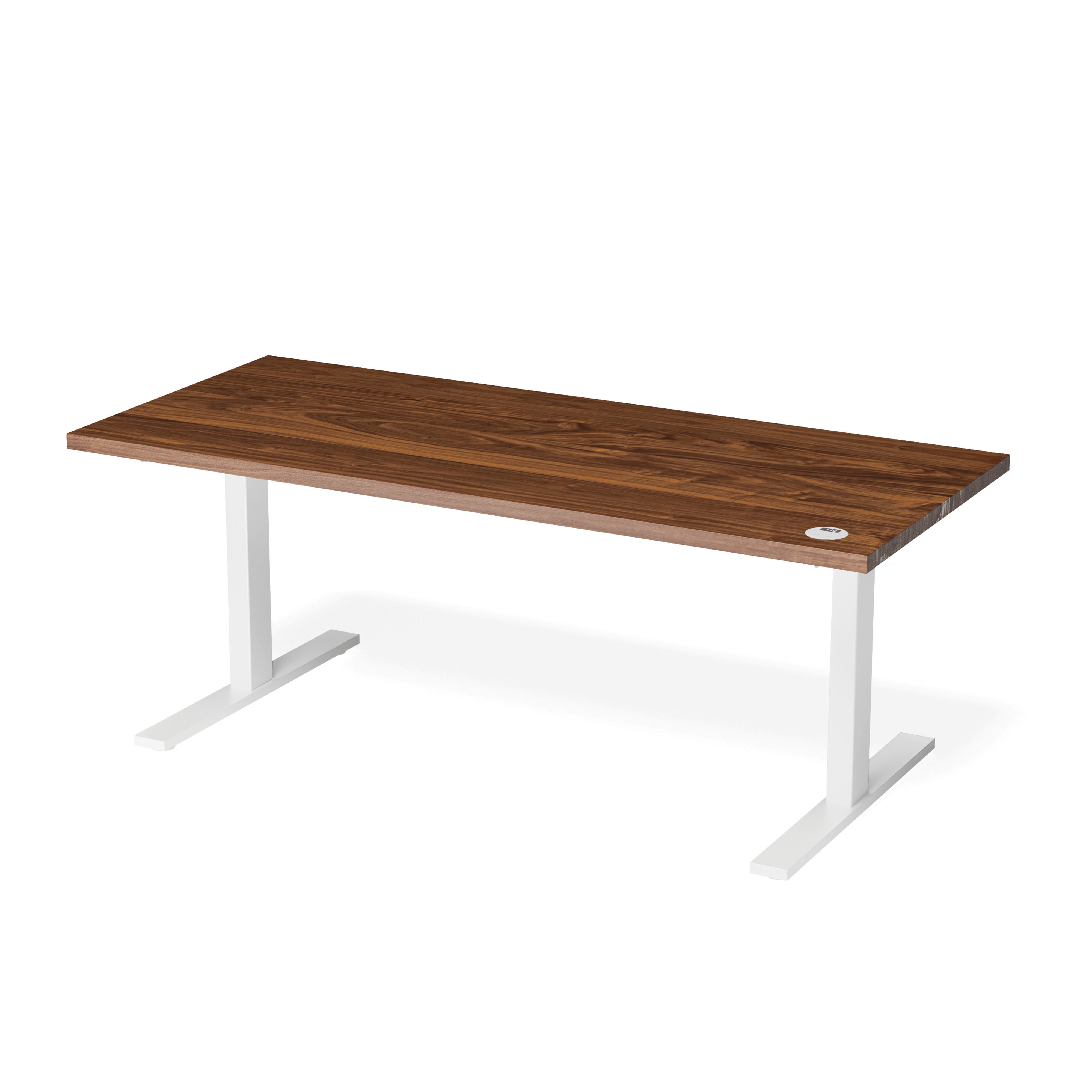 Walnut Leto Height Adjustable Desk — view or finish 2