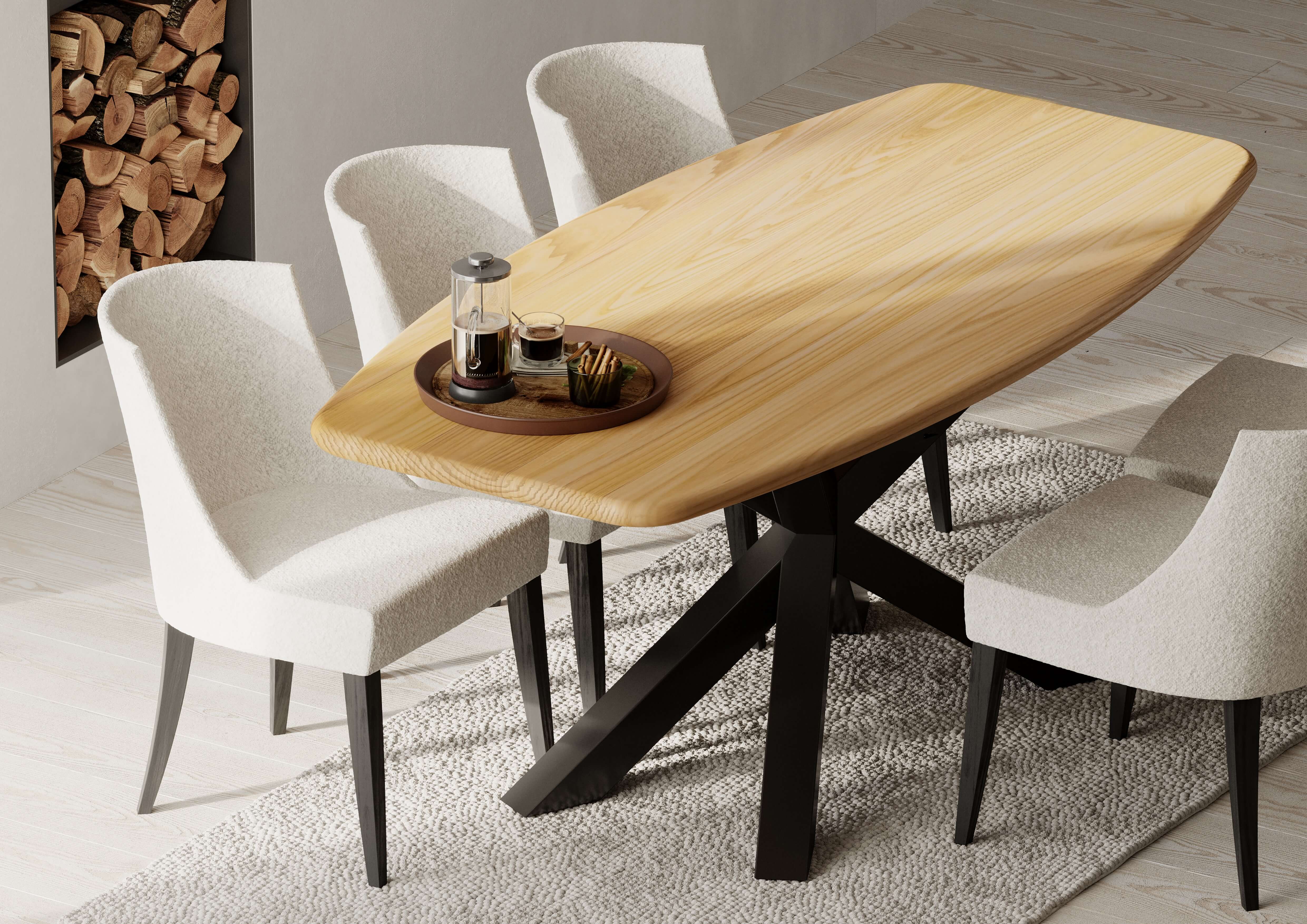 Oak Danish Oval Dining Table — view or finish 5