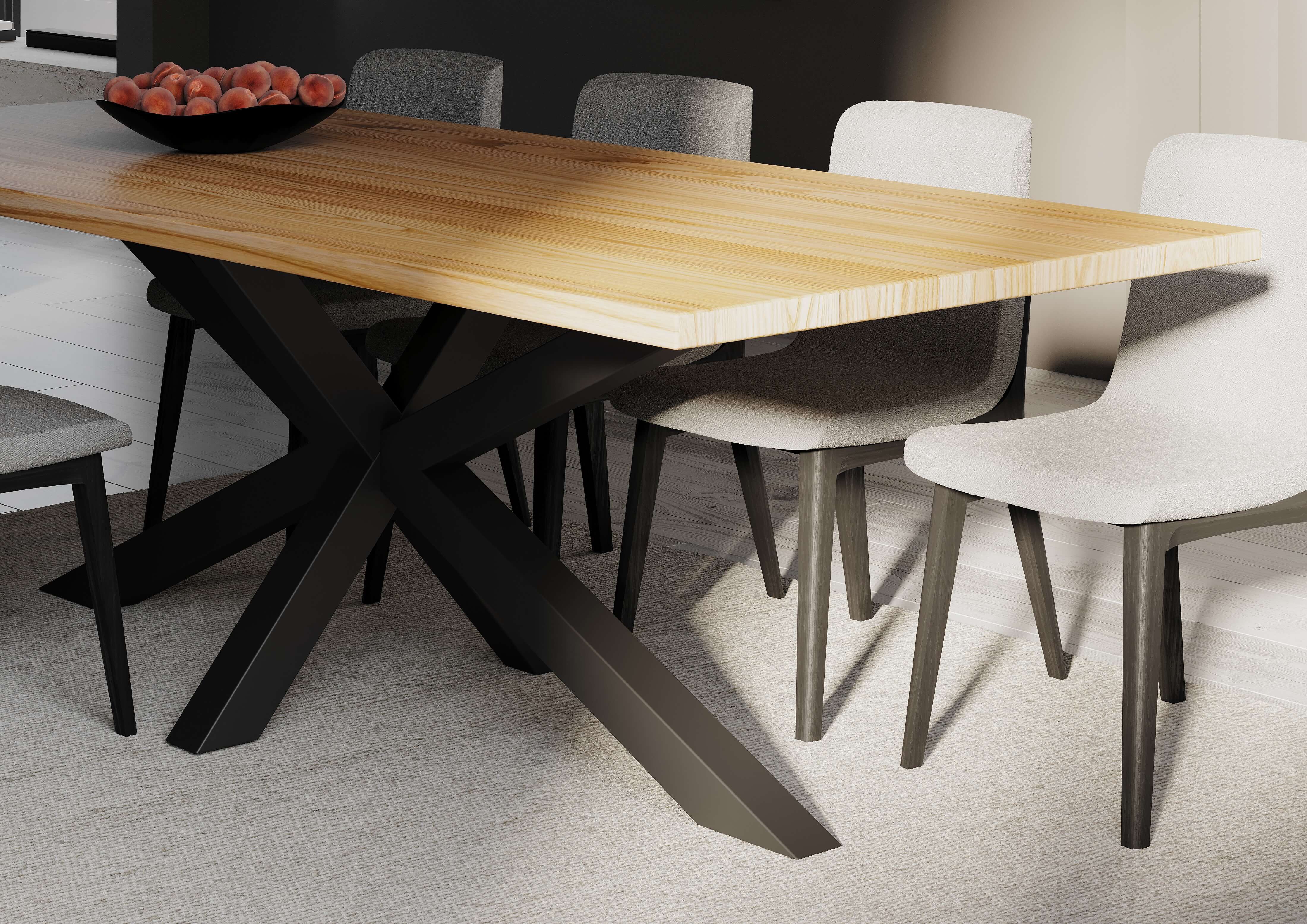 Oak Rectangular Dining Table — view or finish 4