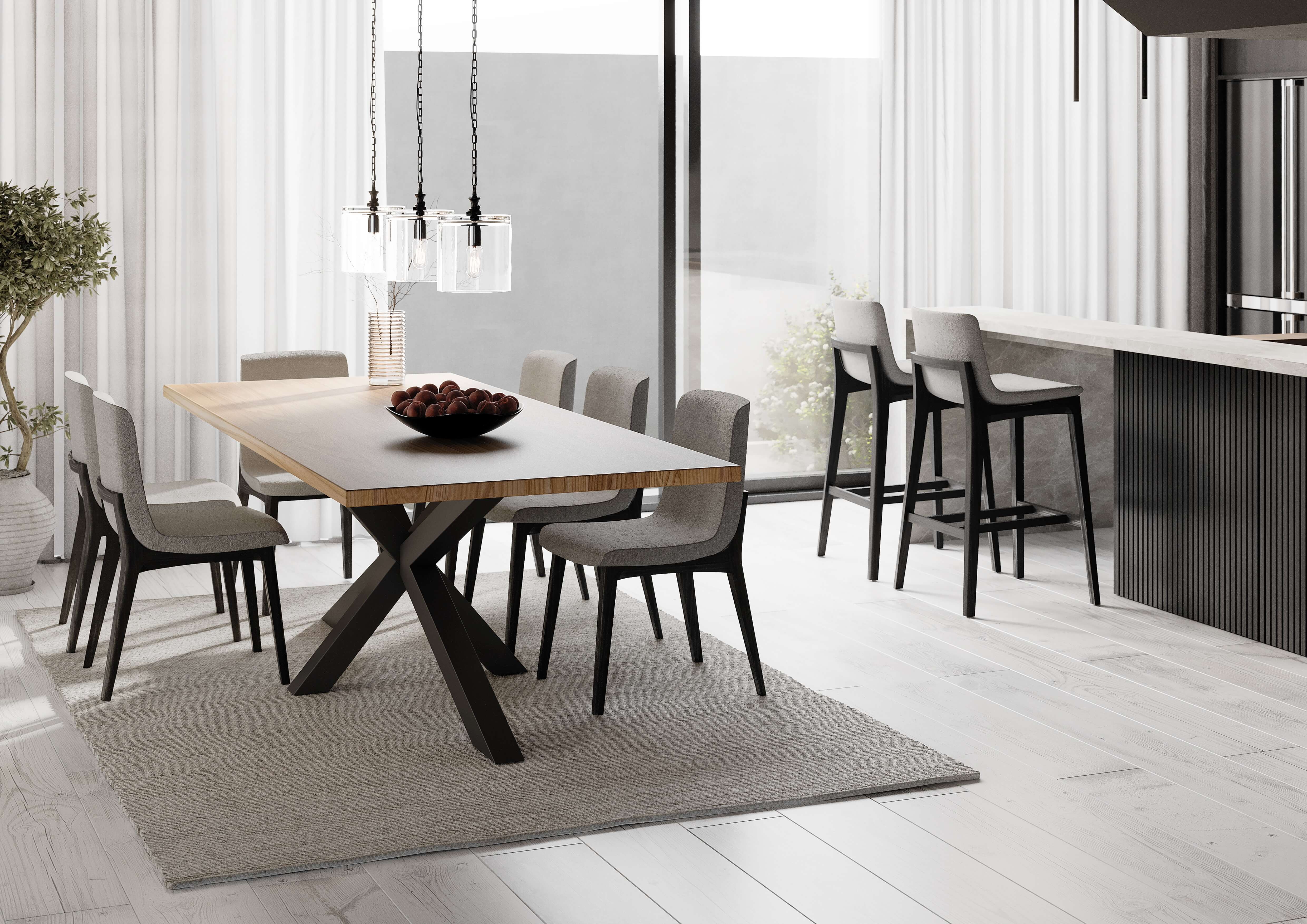 Oak Rectangular Dining Table — view or finish 3
