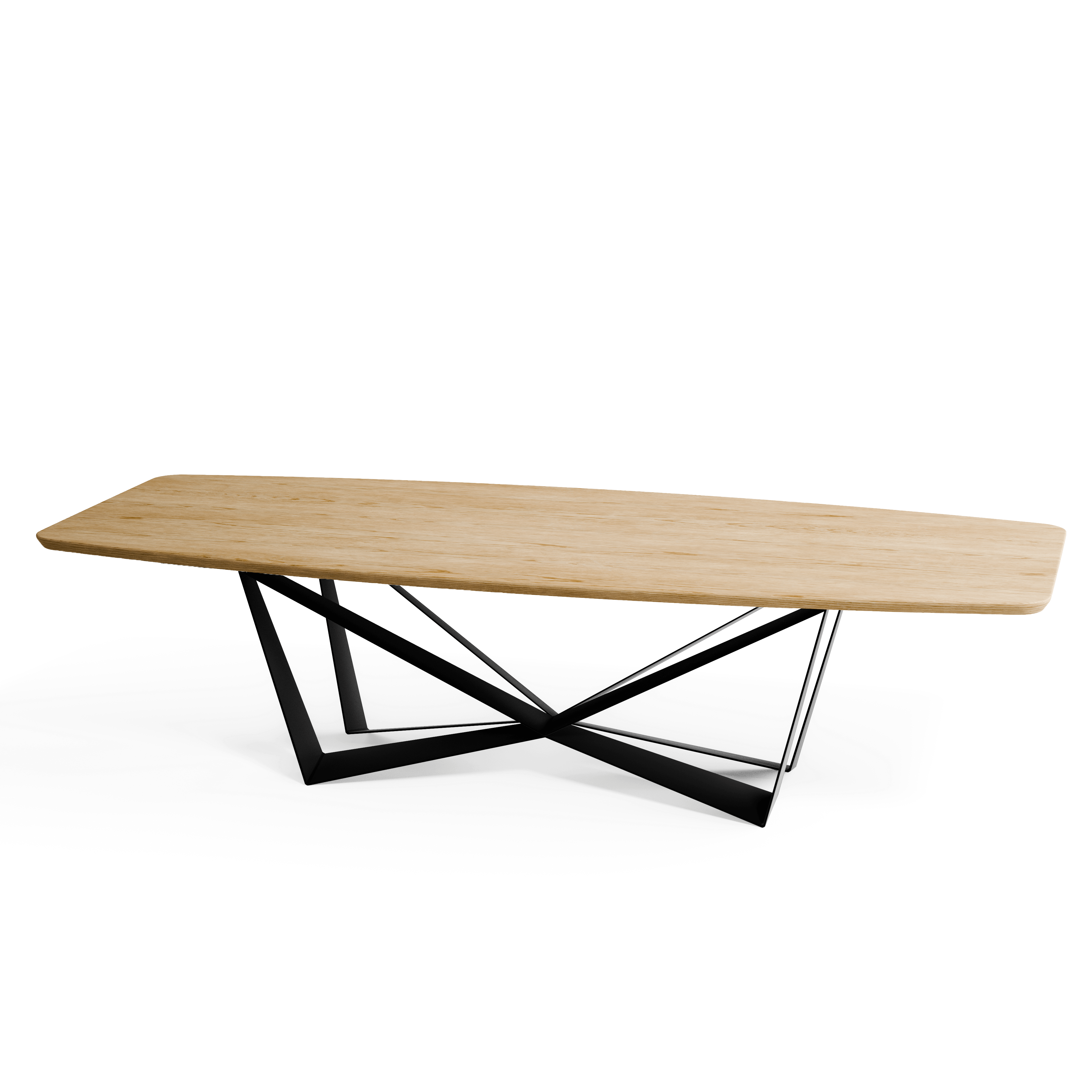 Oak Cronos Dining Table — view or finish 2