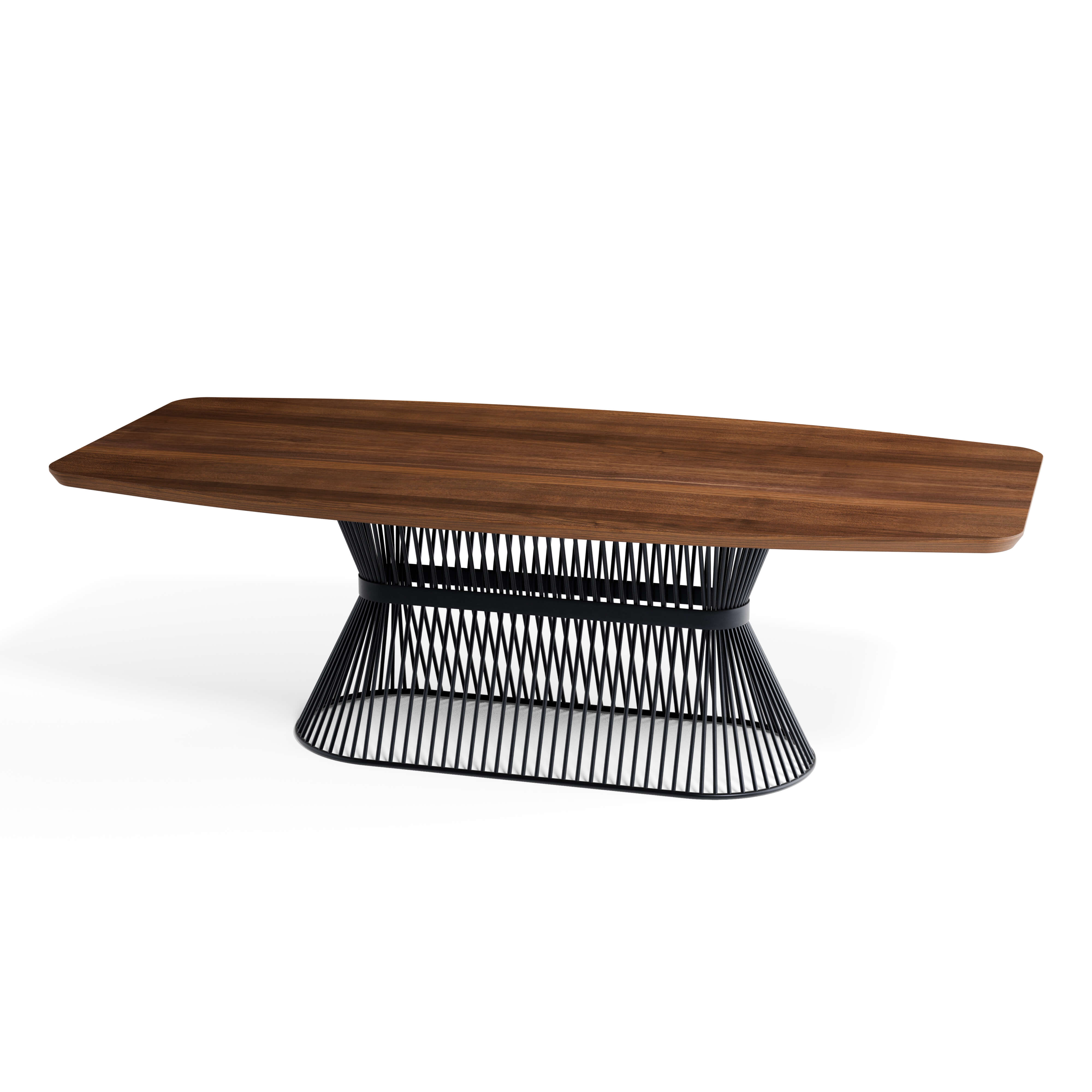 Walnut Danish Oval Dining Table — view or finish 7