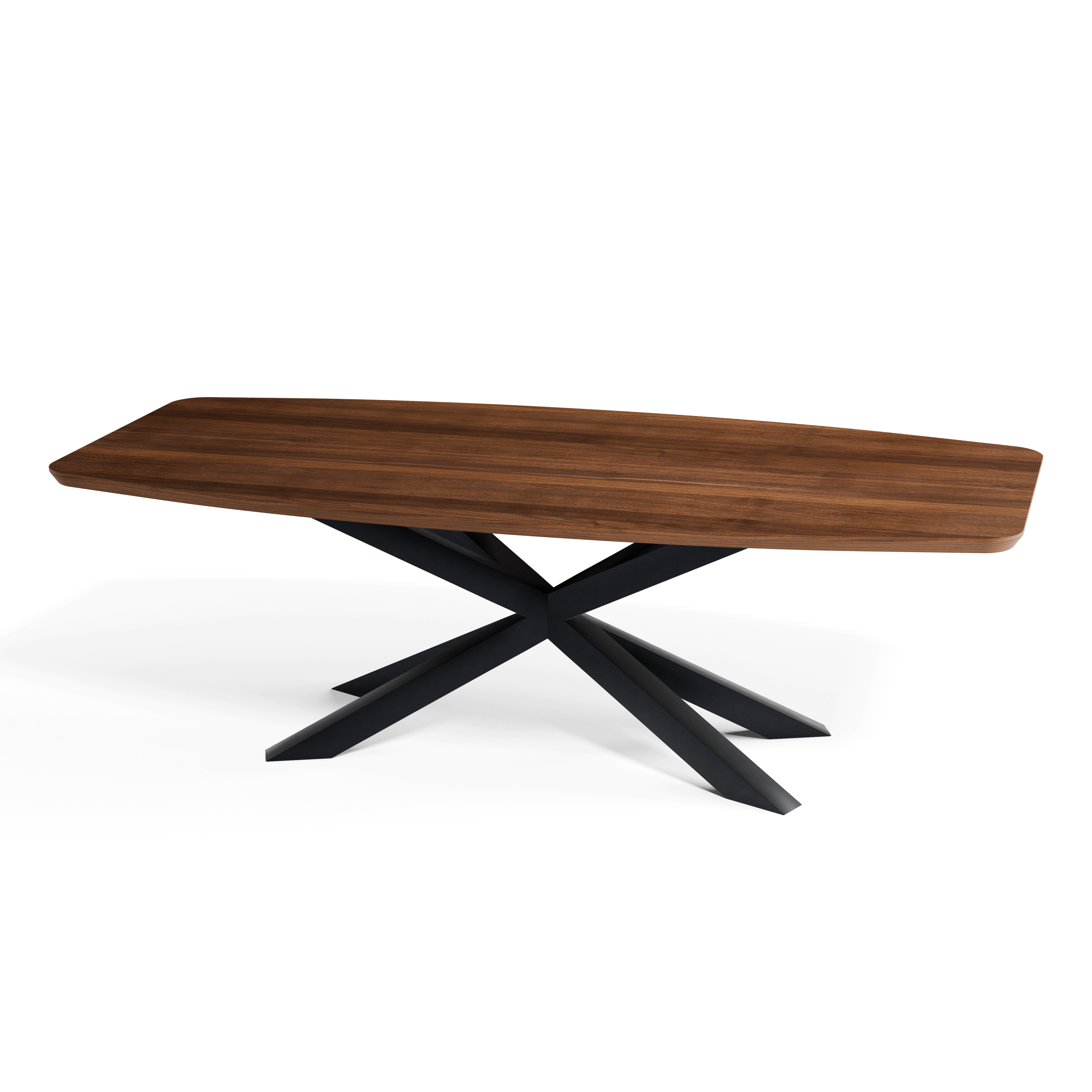 Walnut Danish Oval Dining Table — view or finish 9