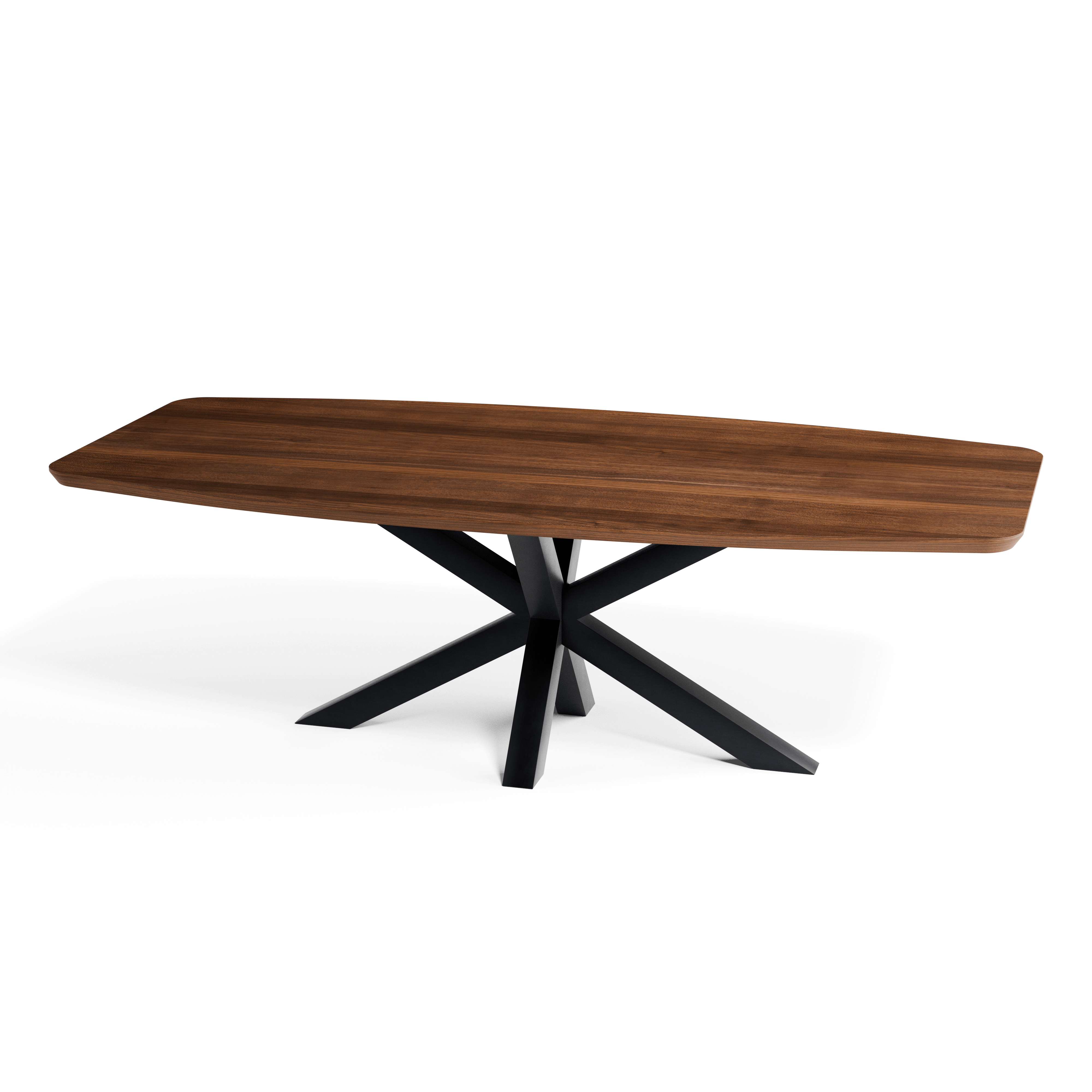 Walnut Danish Oval Dining Table — view or finish 8