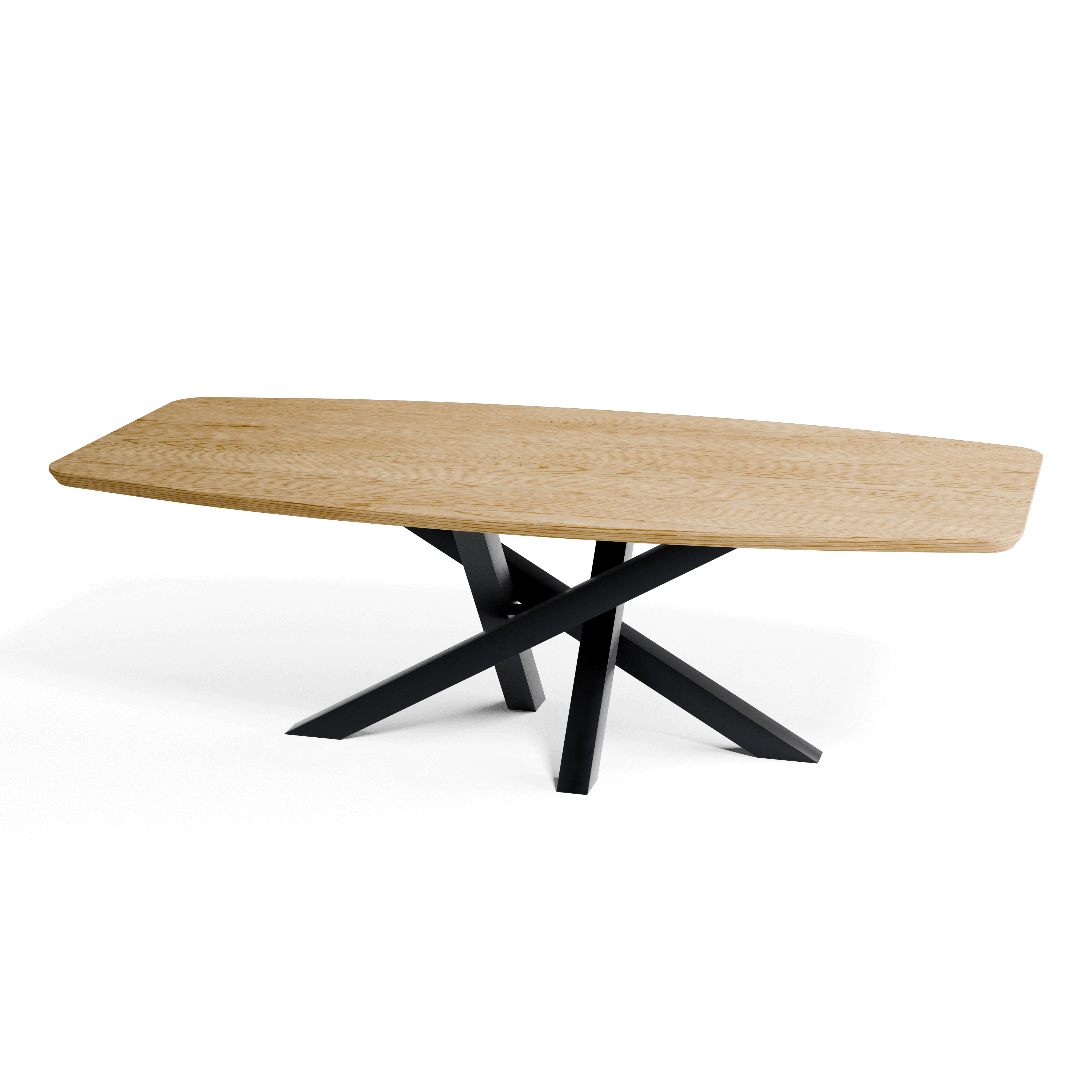 Oak Danish Oval Dining Table — view or finish 7