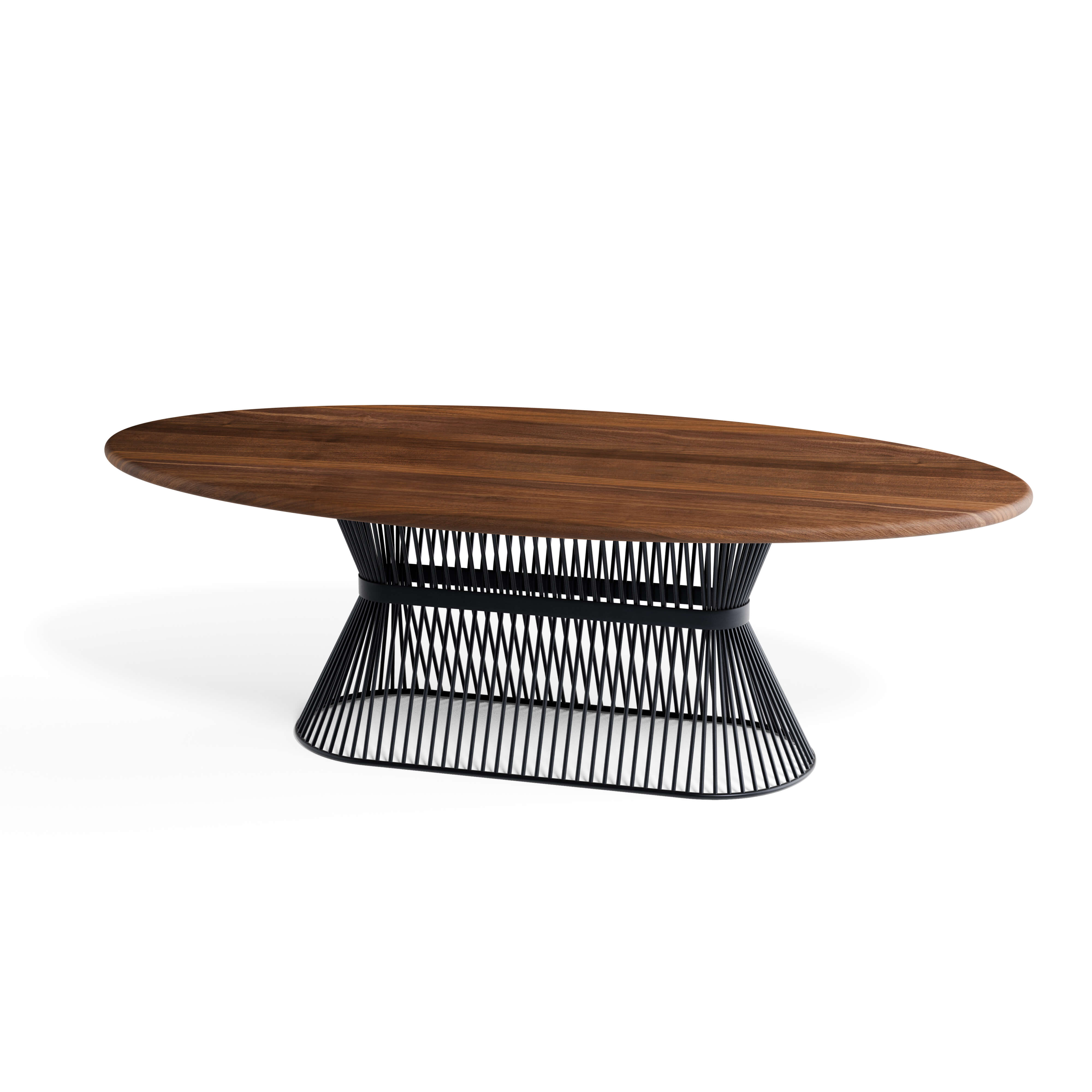 Walnut Ellipse Dining Table — view or finish 7