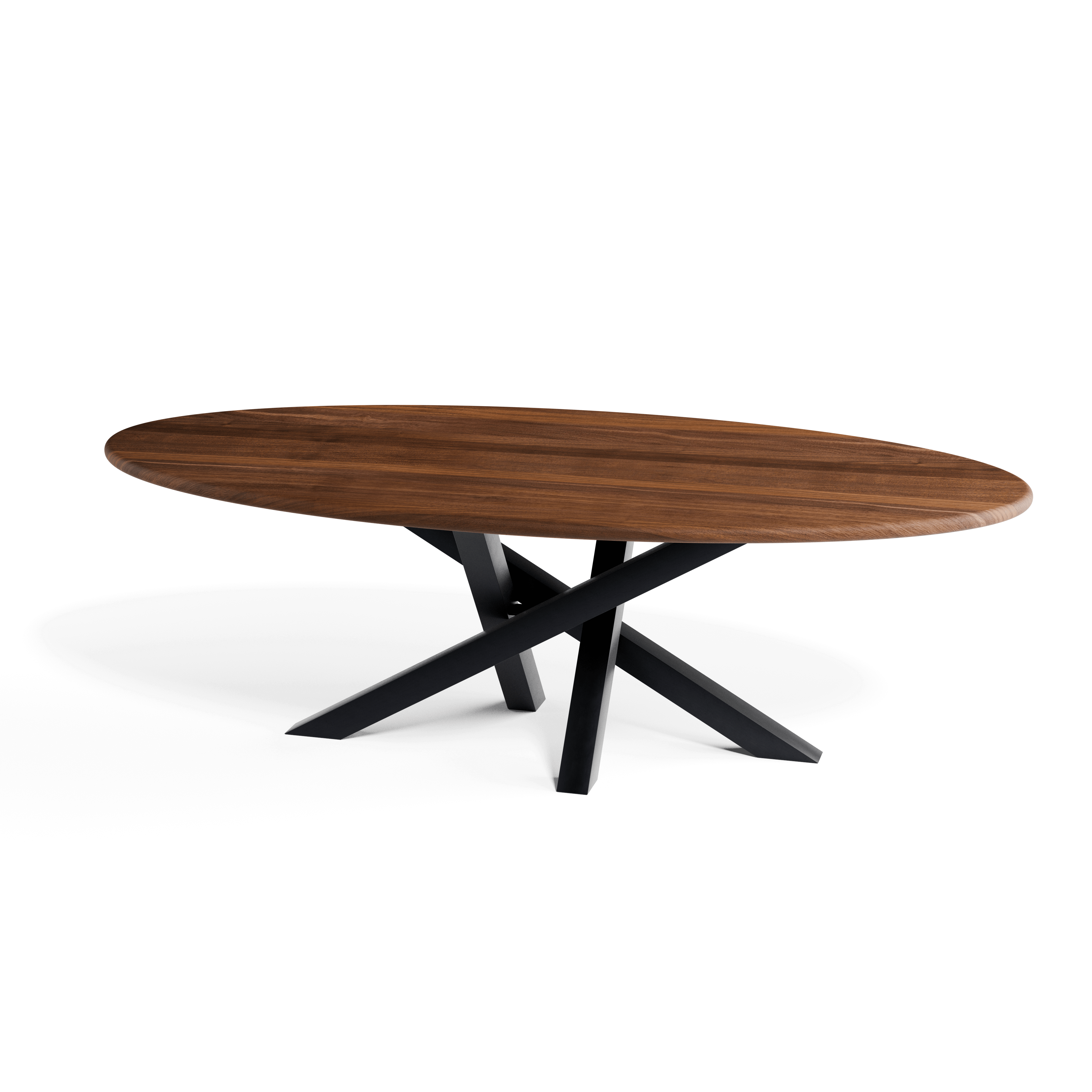 Walnut Ellipse Dining Table — view or finish 8