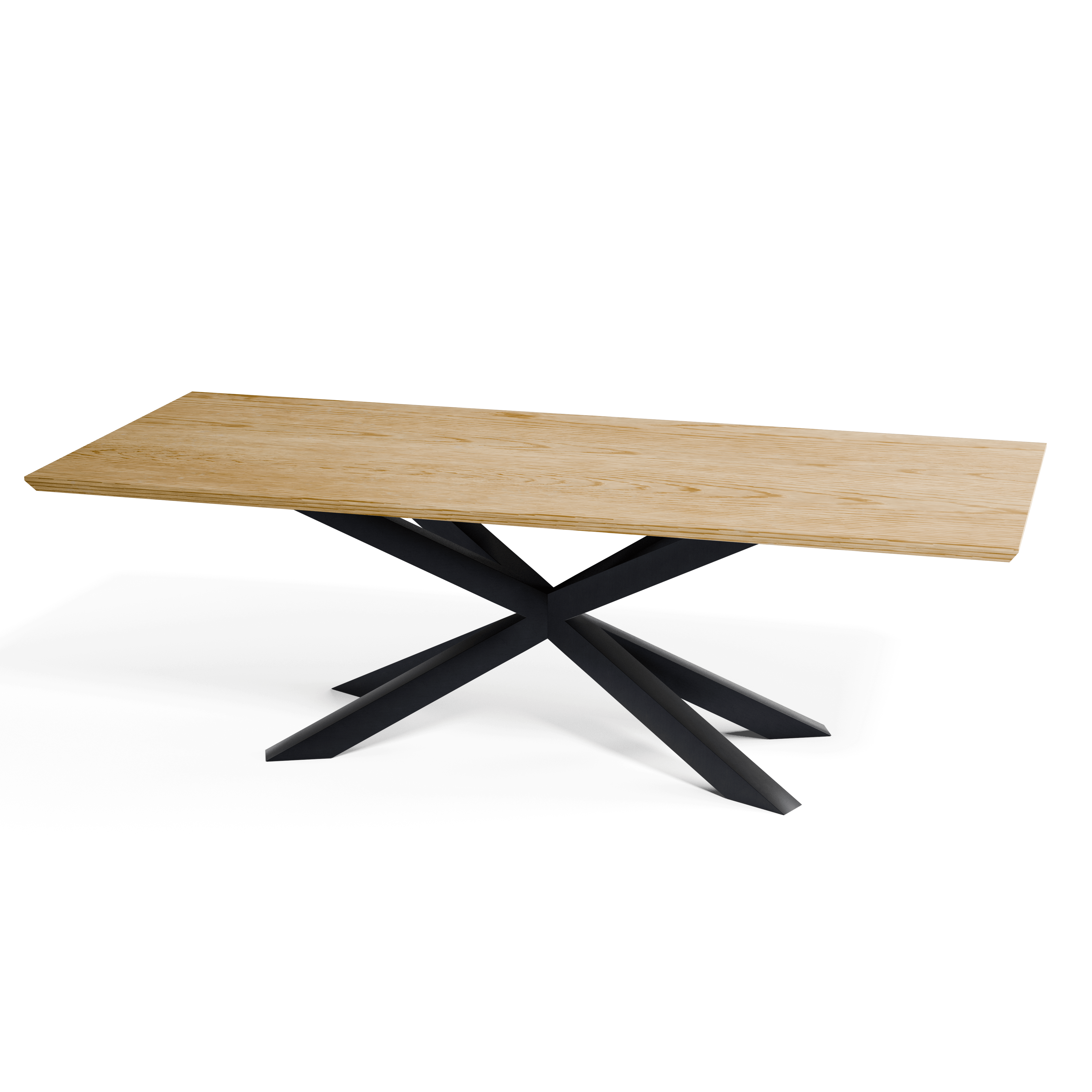 Oak Rectangular Dining Table — view or finish 6
