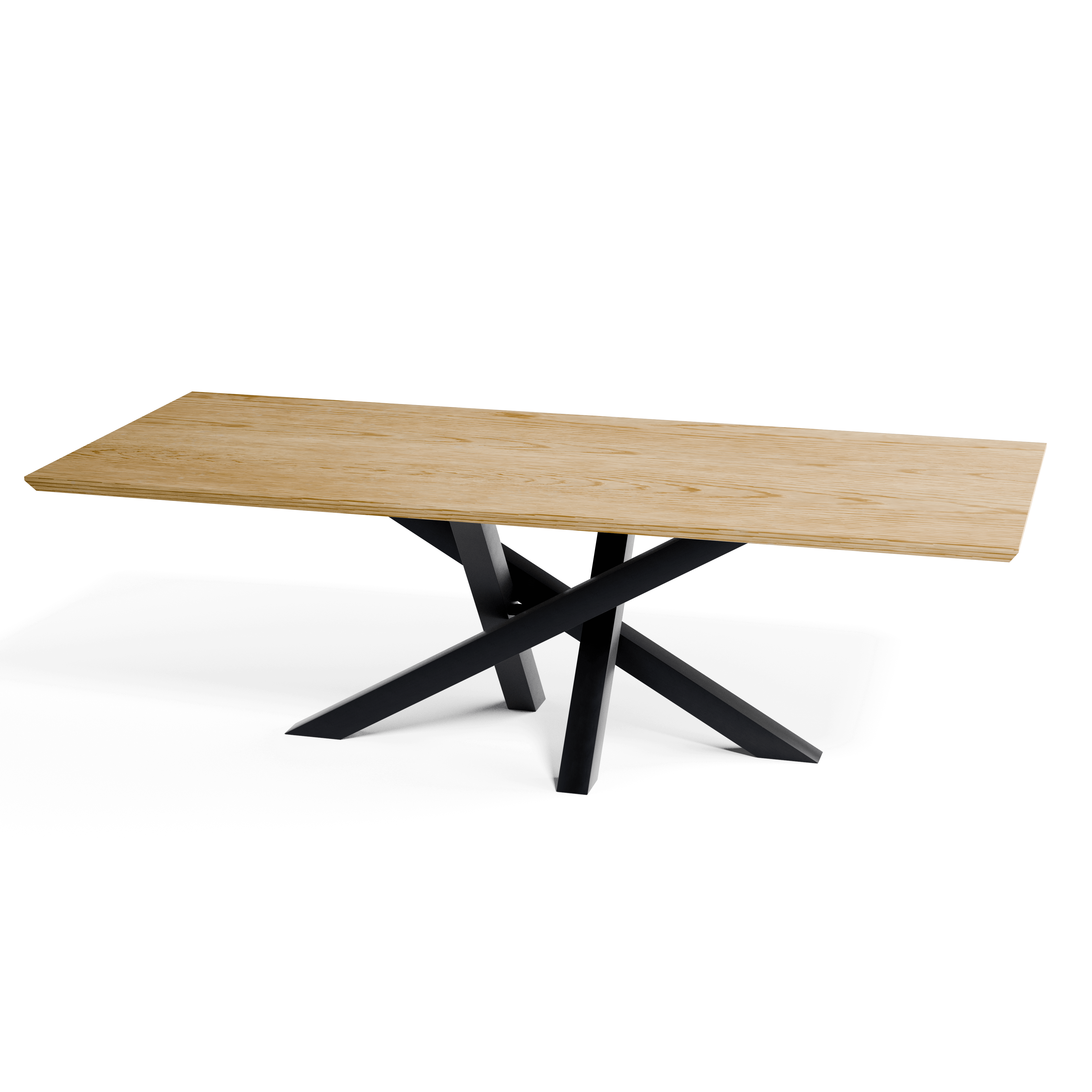 Oak Rectangular Dining Table — view or finish 5