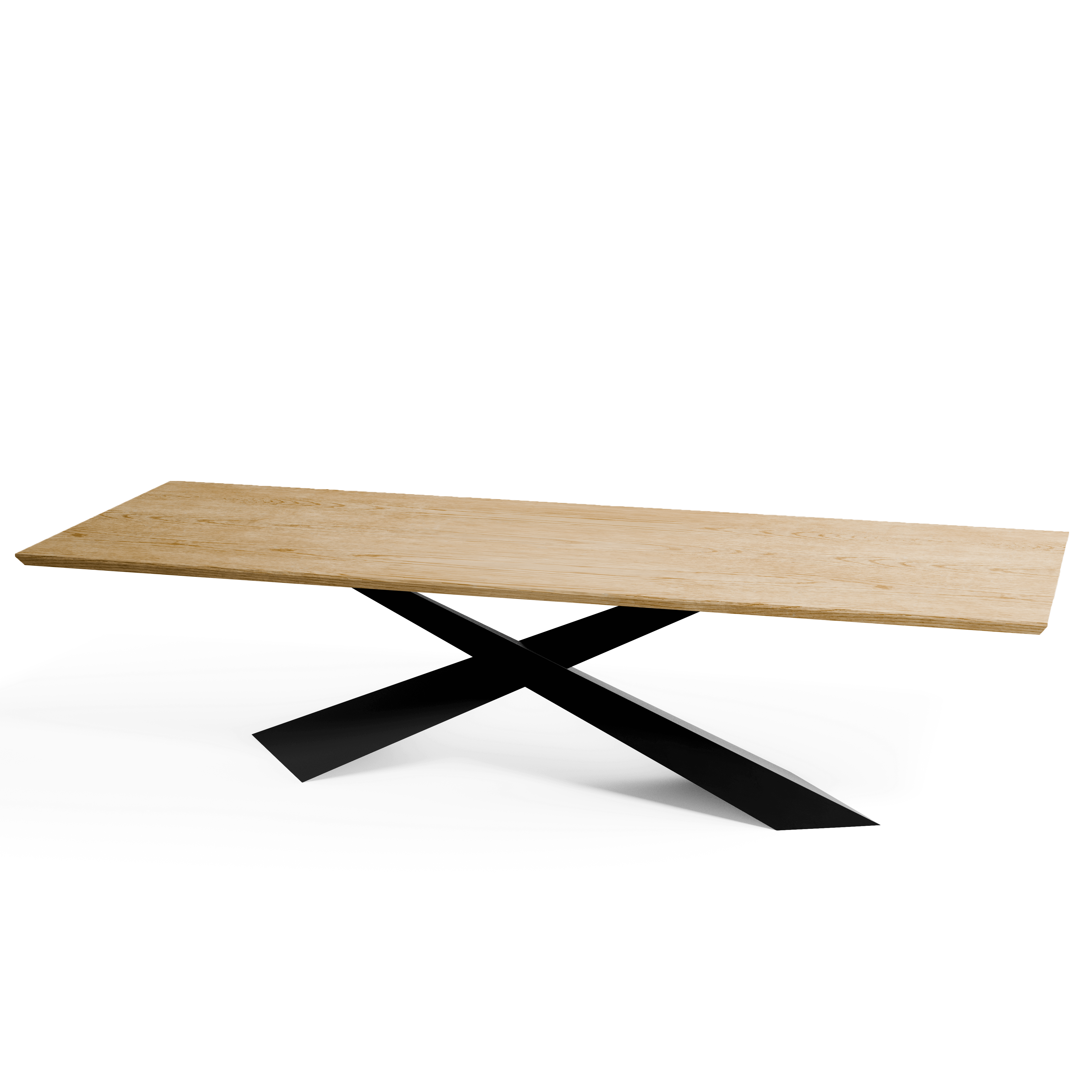 Oak Ares Dining Table — view or finish 2