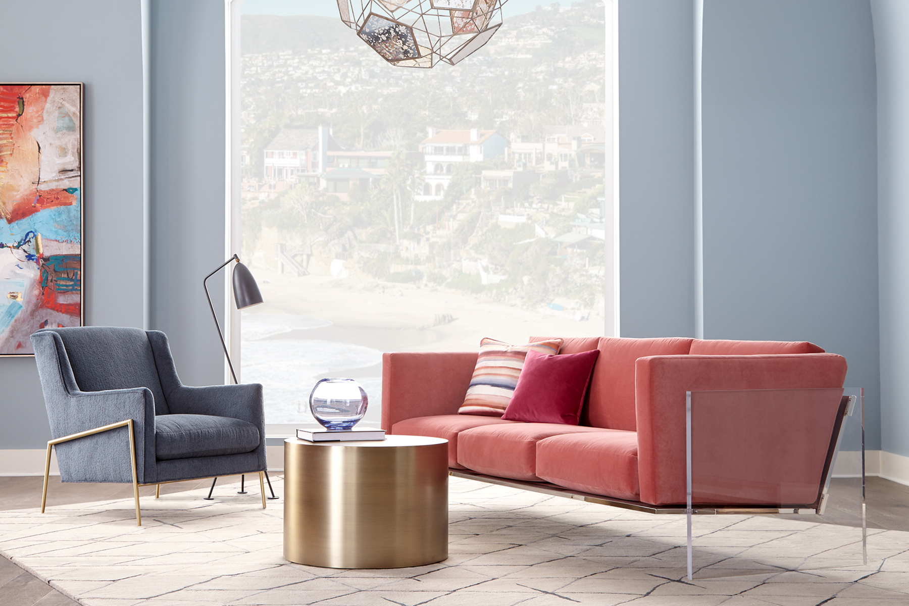 Thayer Coggin Get Smart sofa in a modern interior