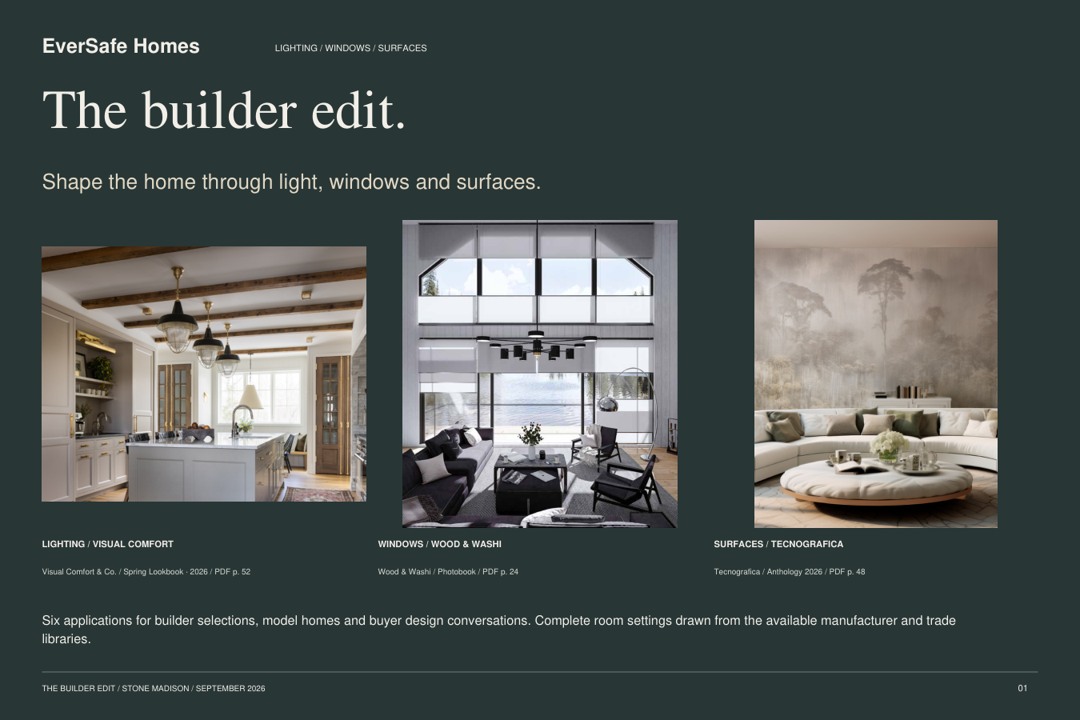 EverSafe Homes builder lookbook cover