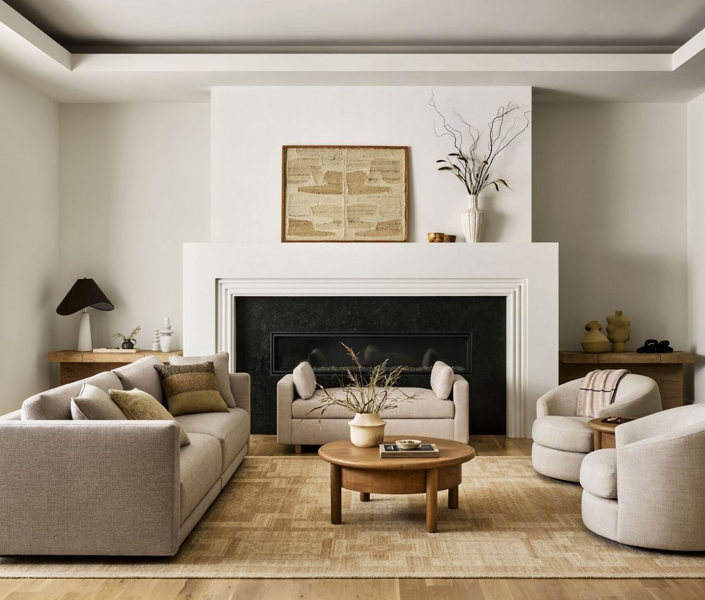 Buckhead Modern furnished living room