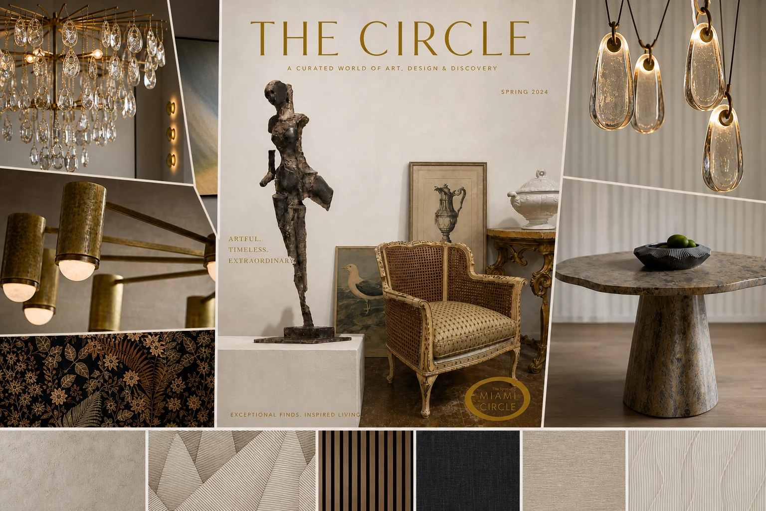 Illustrative materials and collection presentation