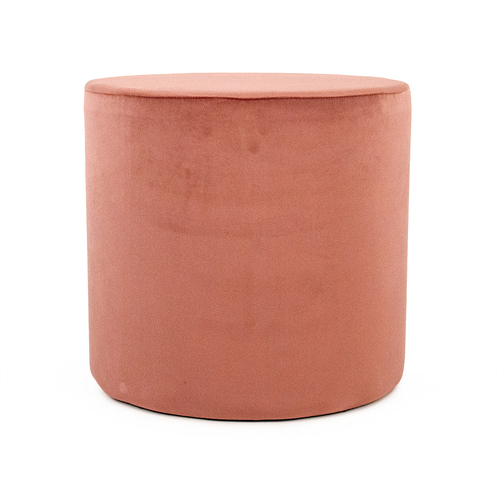 Mauve Rose Velvet Stool